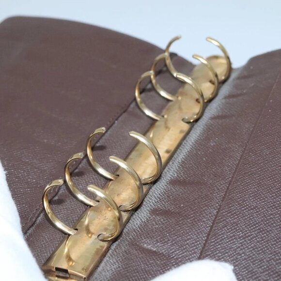 LOUIS VUITTON Damier Ebene Agenda MM Day Planner Cover R20240 LV Auth 130872 - Picture 9 of 16